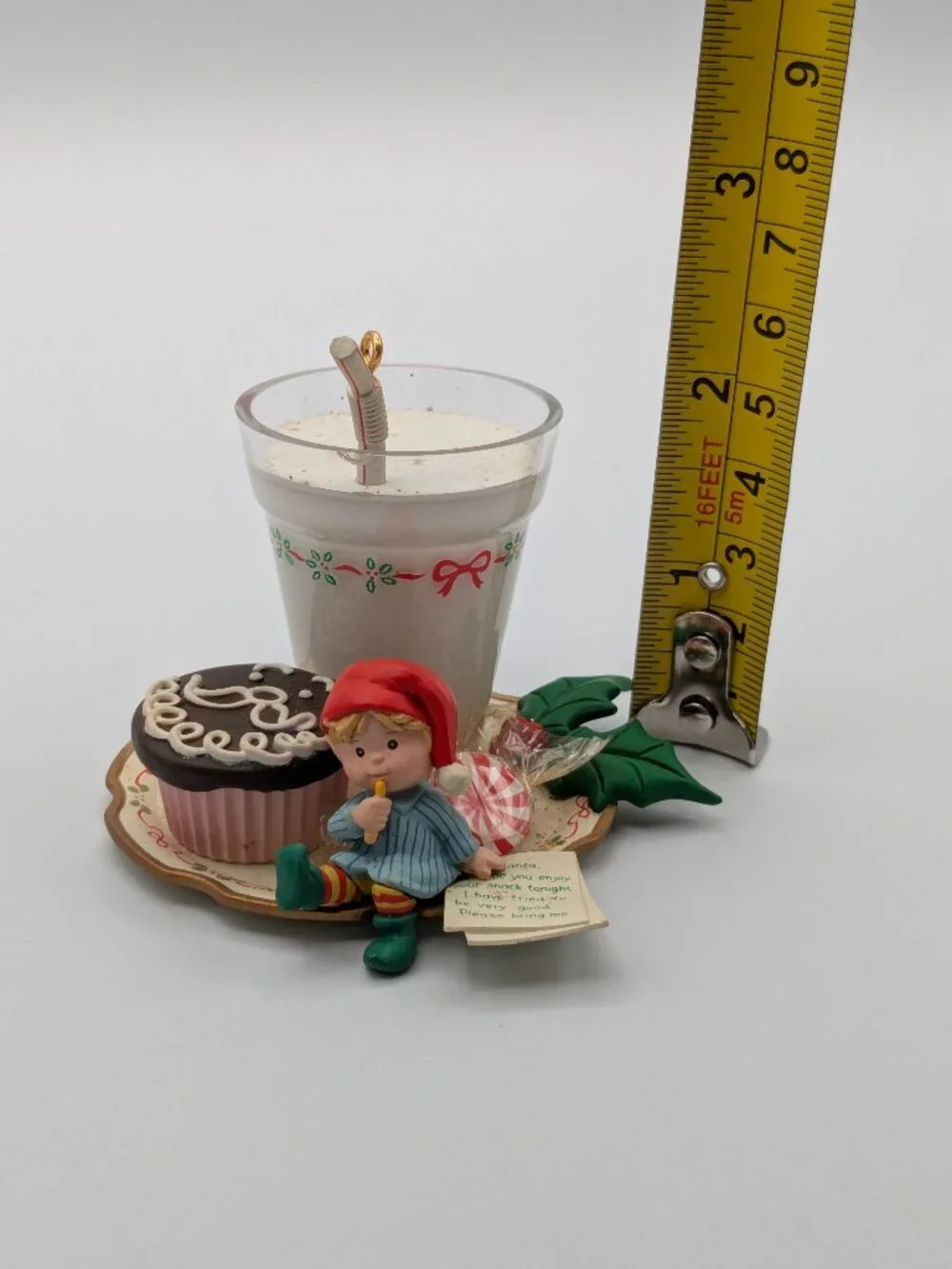 Enesco Treasury of Christmas "Santa's Midnight Snack" 1992 Vintage Ornament - Picture 10 of 11